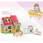 Dream Villa - Casuta din lemn cu mobilier de bucatarie Dream Villa - Casuta din lemn cu mobilier de bucatarie